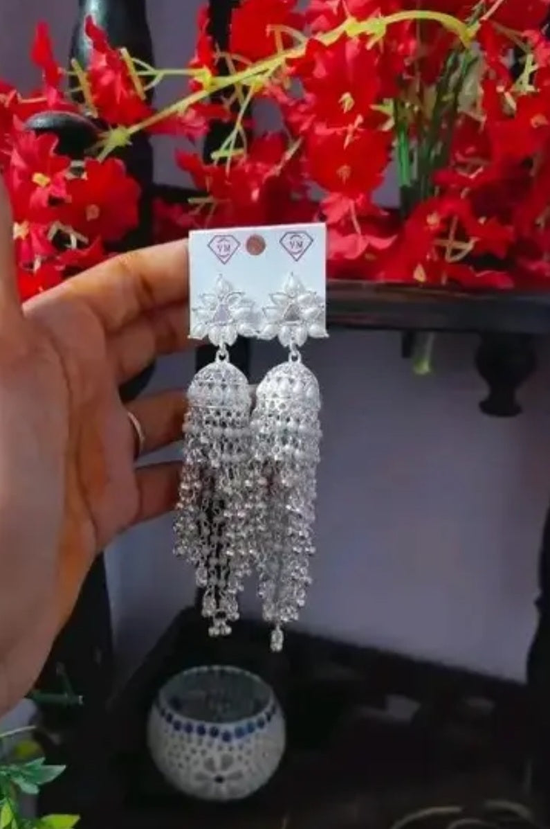 Traditional Silver Jbumkas