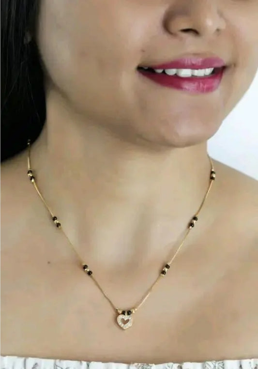 HEART SHAPED SHORT MANGALSUTRA