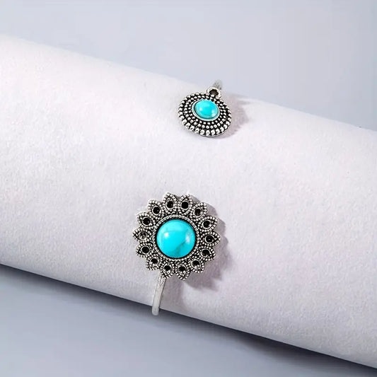 FLOWER TURQUOISE BRACELET