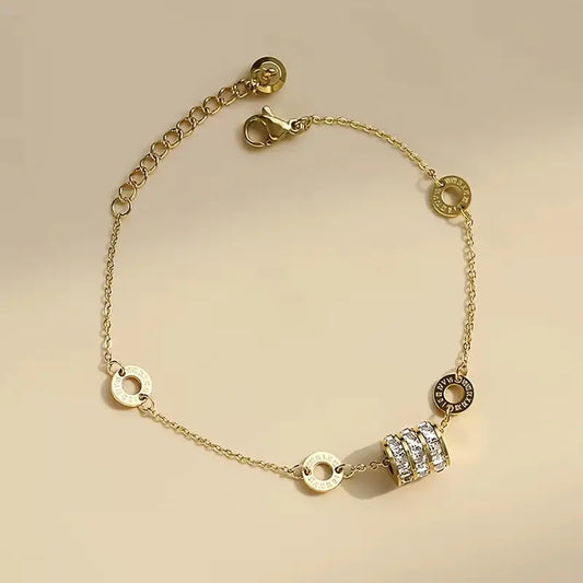 LUXURY TITANIUM STAINLESS STEEL BRACELET