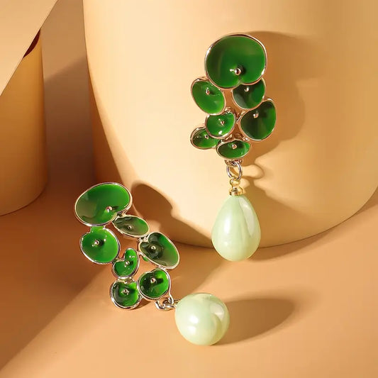 ENAMEL FLOWER EARRINGS