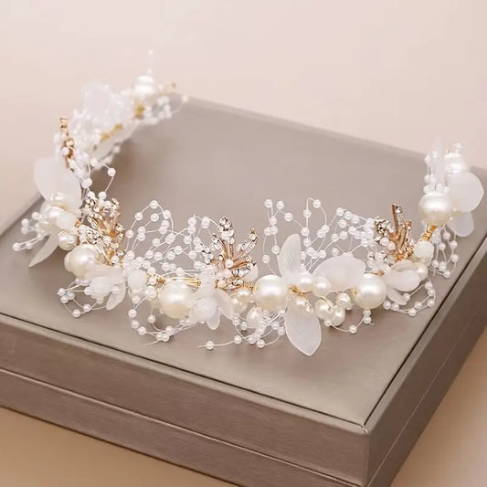 BRIDAL FLORAL HEADBAND